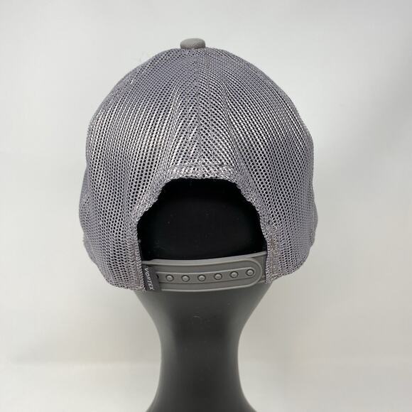 Vortex Mens Snapback Baseball Cap Hat Gray Embroidered Logo One Size - Picture 3 of 7